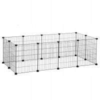 Клітка манеж для дрібних тварин Songmics 46x143x73 см сітка для вольєрів